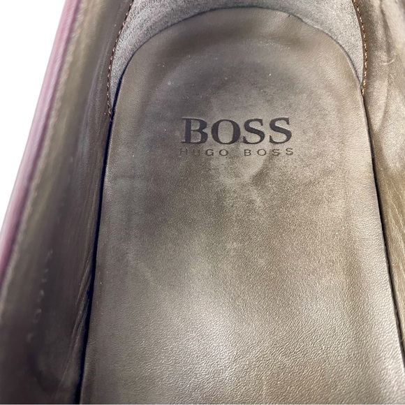 Hugo Boss Men's Brown Loafers, UK 9.5/US 11, Leather, Made in Italy - Picture 6 of 11